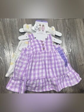 NWT Koala Baby Lavender Gingham Dress - 3M